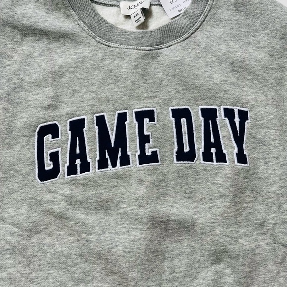 J. Crew Tops - J. Crew Gray Game Day Sweatshirt